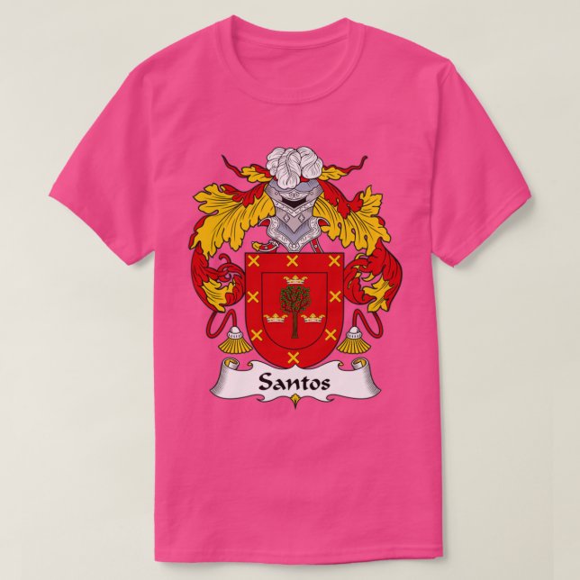 Camiseta Santos Coat of Arms Family Crest  (Frente do Design)