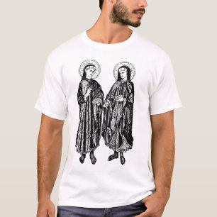 Camiseta Santos Cosmas e Damian por Bicci di Lorenzo