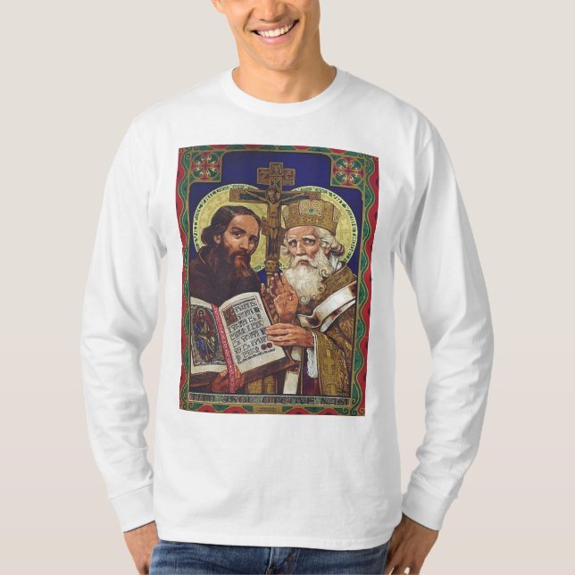 Camiseta Santos Cyril e Metodius Patrons da Europa (Frente)