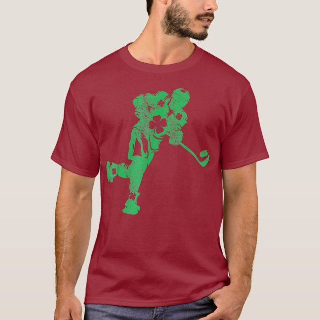 Camiseta Santos De Hockey Com Dia de São Patrício Irlandese (Frente)