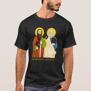 Camiseta Santos Peter E Paul Católico Dia do Banquete Chave