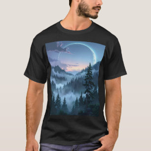 Camiseta Santuário ao Luar: A Floresta Etérea