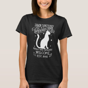 Camiseta Santuário De Witch Salem Para Gatos Negros Wayward