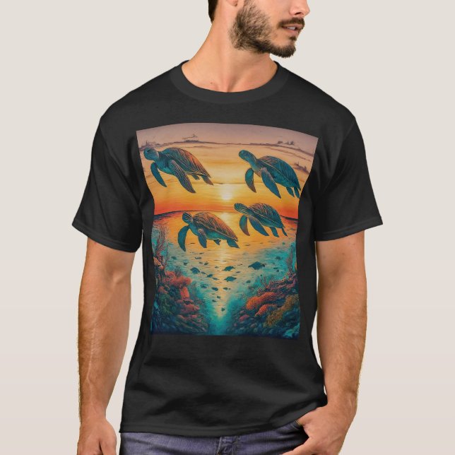 Camiseta Santuário do Oceano (Frente)