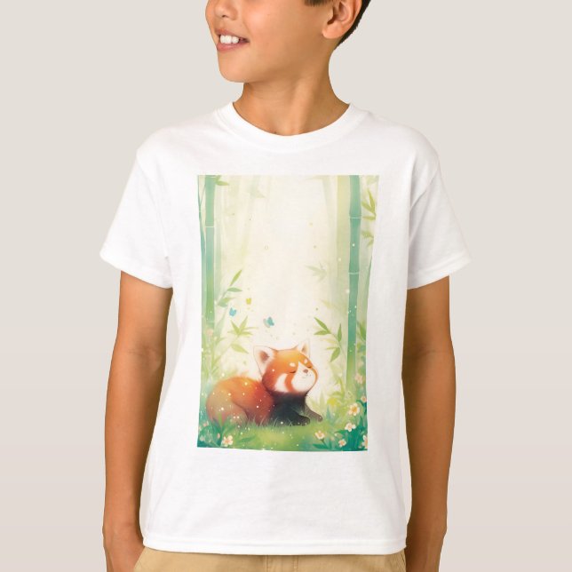 Camiseta Santuário do Panda Vermelho (Frente)