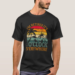 Camiseta São 5 O Relógio em todo lugar Estou aposentado no