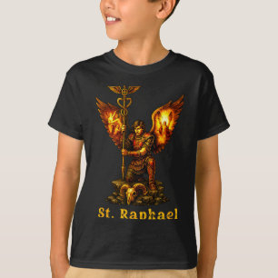 Camiseta São Arcanjo Rafael Arte Cristão Fé