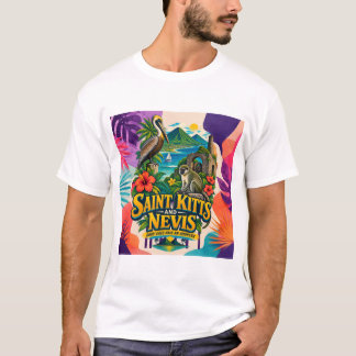 Camiseta São Cristóvão e Nevis Boas Vibrações Têm um Endere