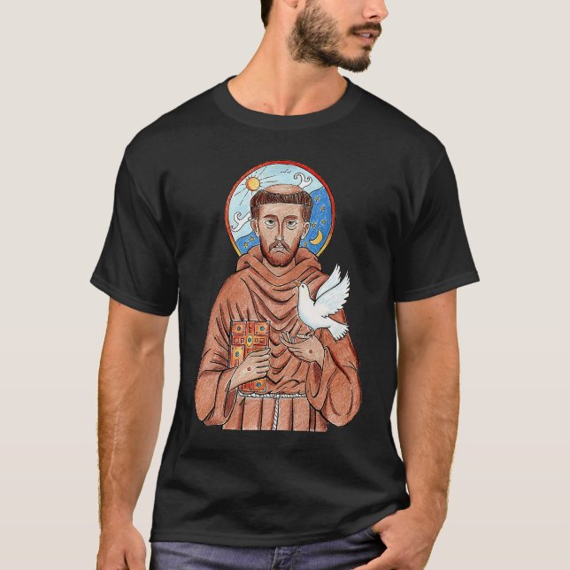 Camiseta São Francisco de Assis Padroeiro dos Animais Catho (Frente)