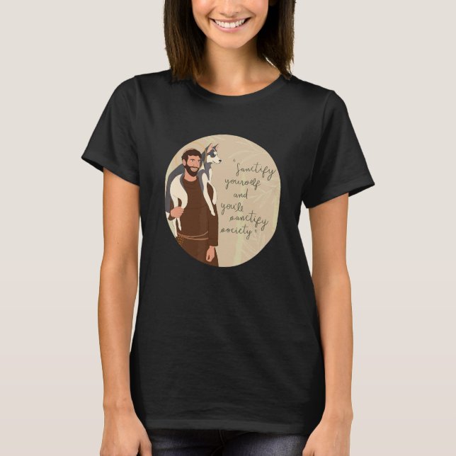 Camiseta São Francisco de Assis Padroeiro dos Animais Catho (Frente)