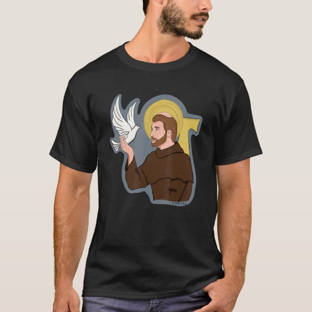 Camiseta São Francisco de Assis Padroeiro dos Animais Catho (Frente)