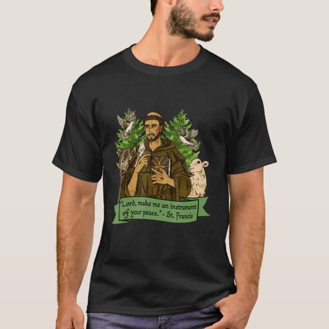 Camiseta São Francisco de Assis Padroeiro dos Animais Catho (Frente)