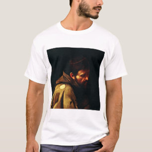 Camiseta São Francisco de Caravaggio Obra-Prima do Barroco