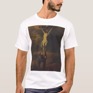 Camiseta São Francisco lamentando aos pés da Cruz