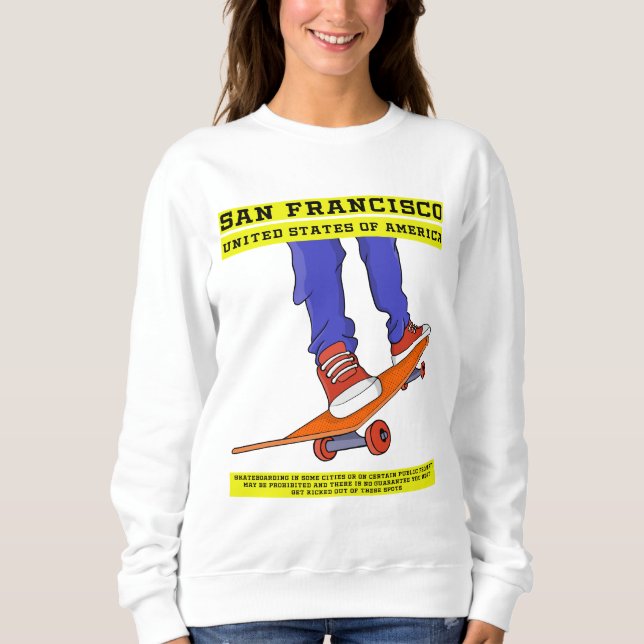 Camiseta São Francisco, Skate dos EUA (Frente)
