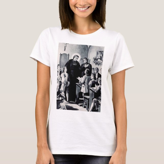Camiseta São Luís de Montfort padre francês (Frente)