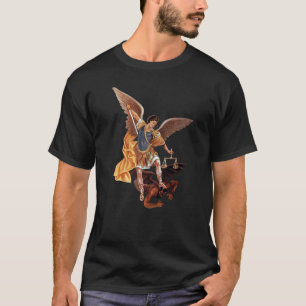 Camiseta São Miguel Arcanjo Católico Anjo nos defenda