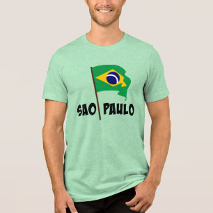 Camiseta Sao Paulo, Bandeira do Brasil,