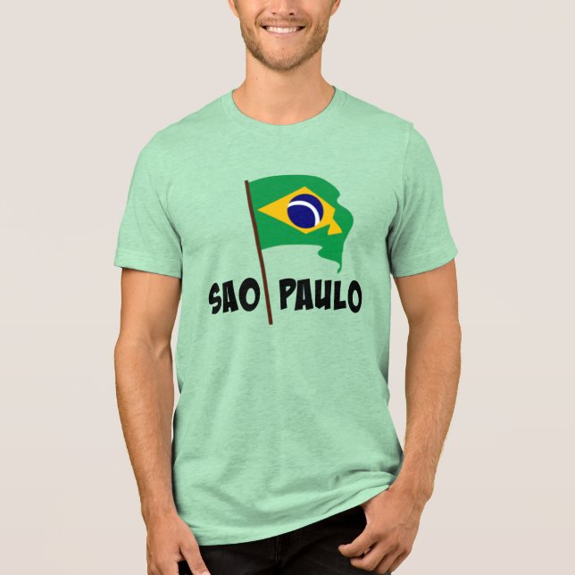 Camiseta Sao Paulo, Flag of Brazil, (Frente)