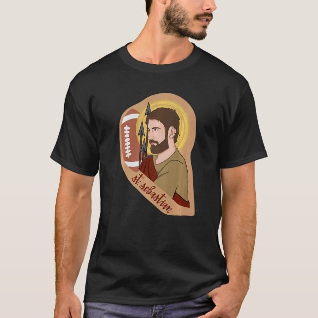 Camiseta São Sebastião Arco e Flecha Arqueiro Santo Padroei (Frente)
