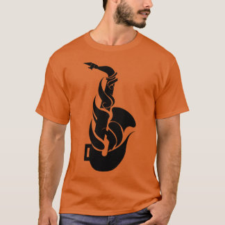 Camiseta Saofone retrô de desenho animado