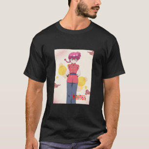Camiseta Saotome Ranma Classificação 12 Sticke Estético Ret