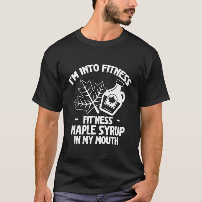 Camiseta Sap Maple Tapping Ajustado'Ness Maple Xarope No Me (Frente)
