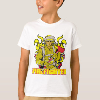Camiseta Sapador-bombeiro de trabalho