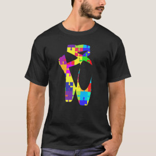 Camiseta Sapatilhas de Ballet Dancer Conscientização do Aut