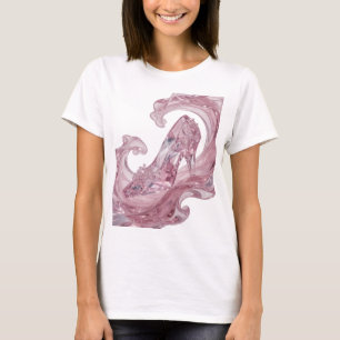 Camiseta Sapato de Vidro Prata Moderno Design Ariscado