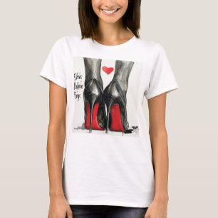 Camiseta Sapatos Antes dos Meninos