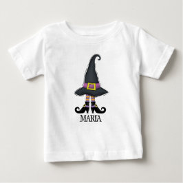 Camiseta Sapatos de Chapéu de Bruxa Caprichosa Fofa de Hall