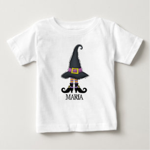 Camiseta Sapatos de Chapéu de Bruxa Caprichosa Fofa de Hall
