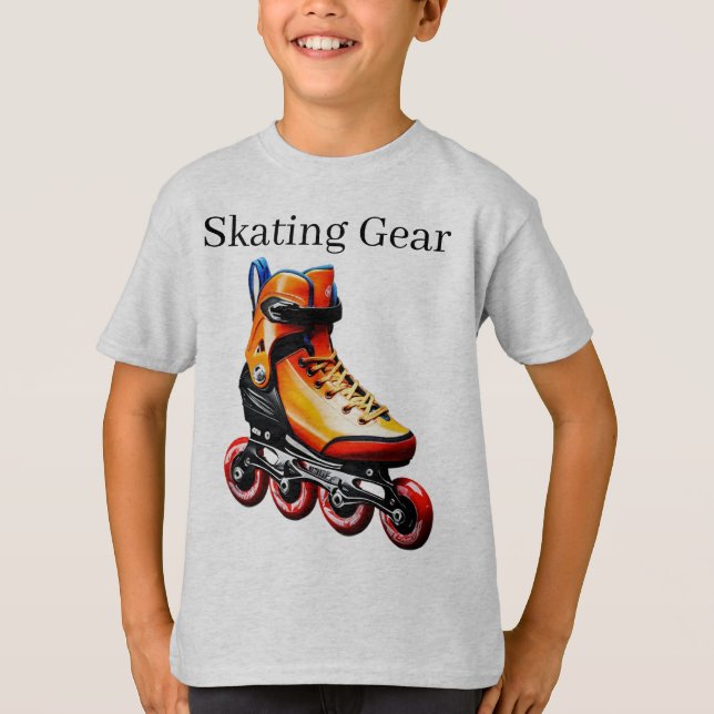 Camiseta Sapatos de Patins em Linha – Desempenho para Todas (Frente)