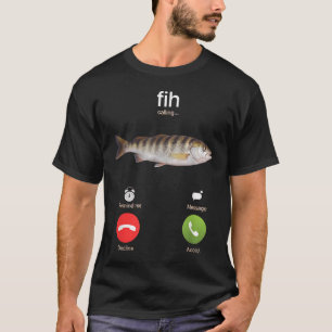Camiseta Sapatos Fih Peixe Meme de Peixe Mal Escrito Divert