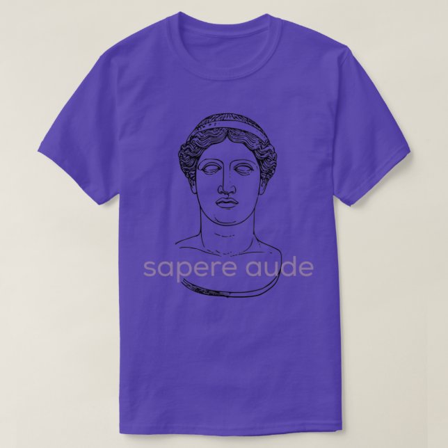 Camiseta sapere aude immanuel kant horace (Frente do Design)