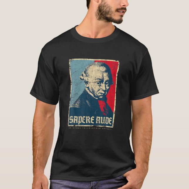Camiseta Sapere Aude Immanuel Kant Transcendental Philosoph (Frente)