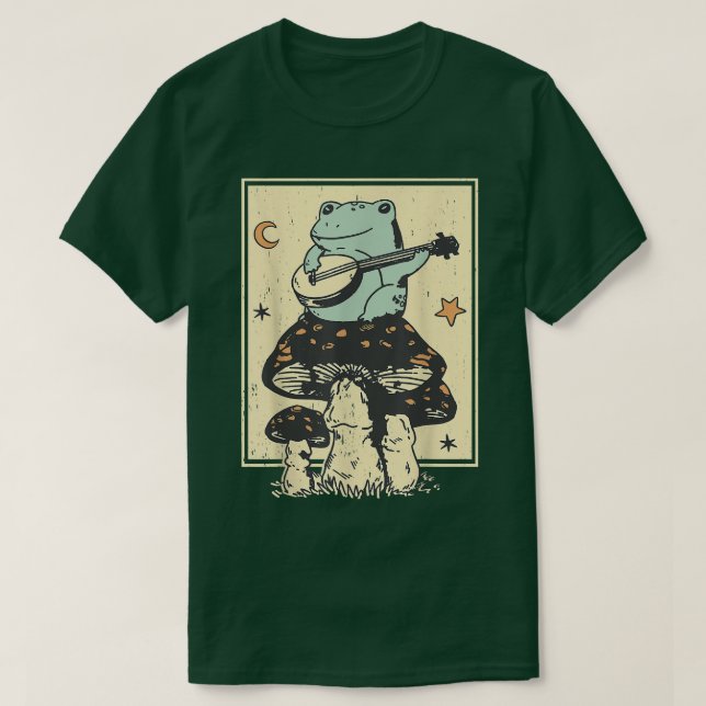 Camiseta Sapo 622 De Violão De Cogumelo (Frente do Design)