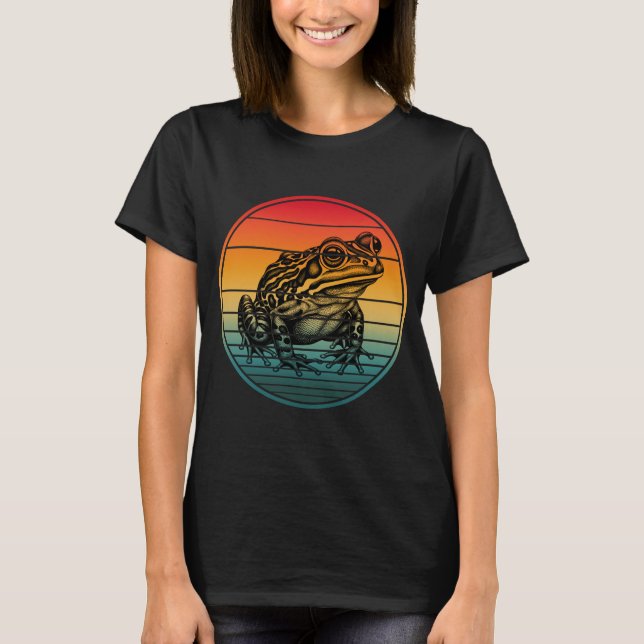 Camiseta Sapo Anfíbio Retro Vintage (Frente)