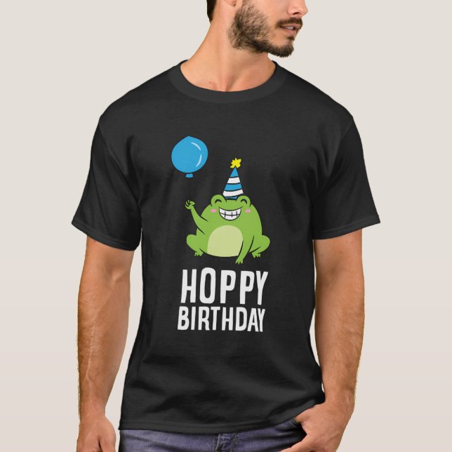 Camiseta Sapo Aniversário Presente Sapos Felizes de Anivers (Frente)
