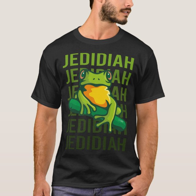 Camiseta Sapo Art - Nome Jedidiah (Frente)