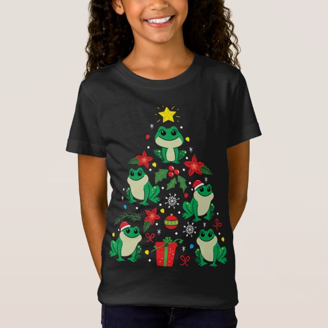 Camiseta Sapo Árvore Funny Xmas Gift (Frente)
