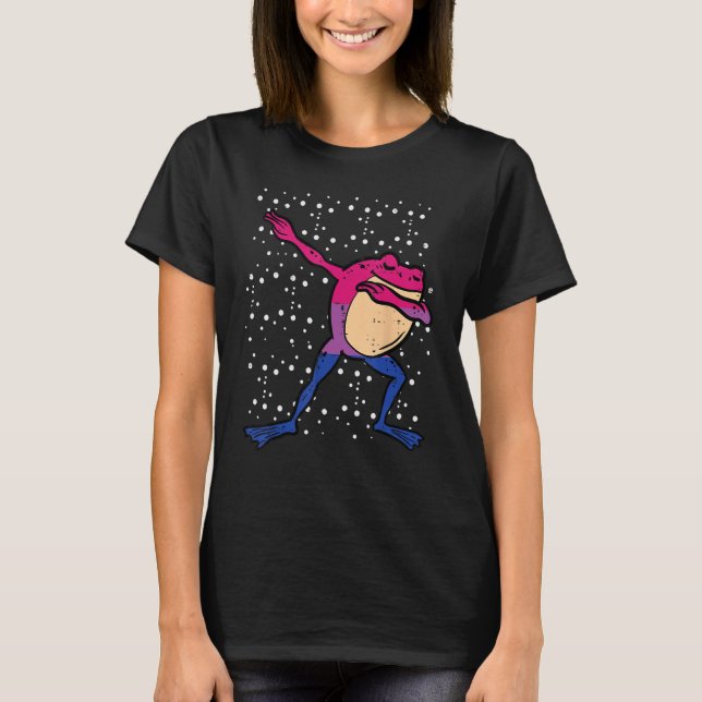 Camiseta Sapo Bissexual Dab Bi Pride Bisexuality Lgbt Boys  (Frente)