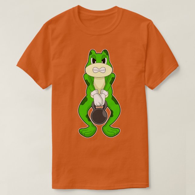 Camiseta Sapo Bodybuilding Dumbbell (Frente do Design)