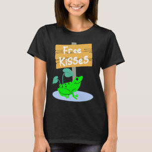 Camiseta Sapo Bonito Oferecendo Beijos Grátis