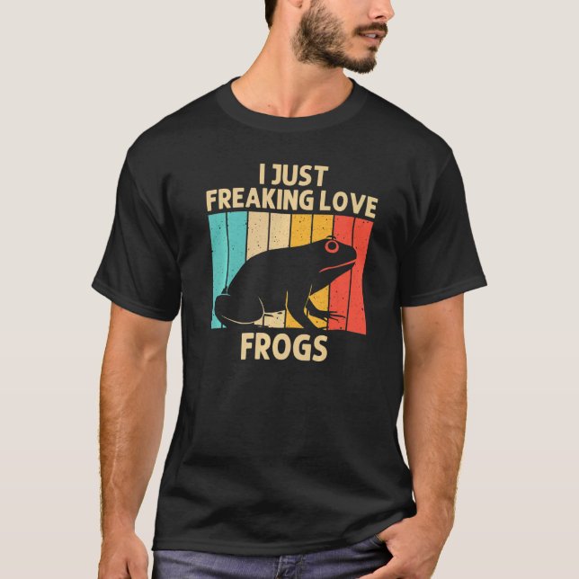 Camiseta Sapo Bonito Para Homens Sapo De Tadpole Animal (Frente)