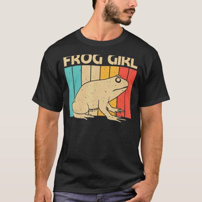 Camiseta Sapo Bonito Para Meninas Mamãe Pegou Animais De Co (Frente)