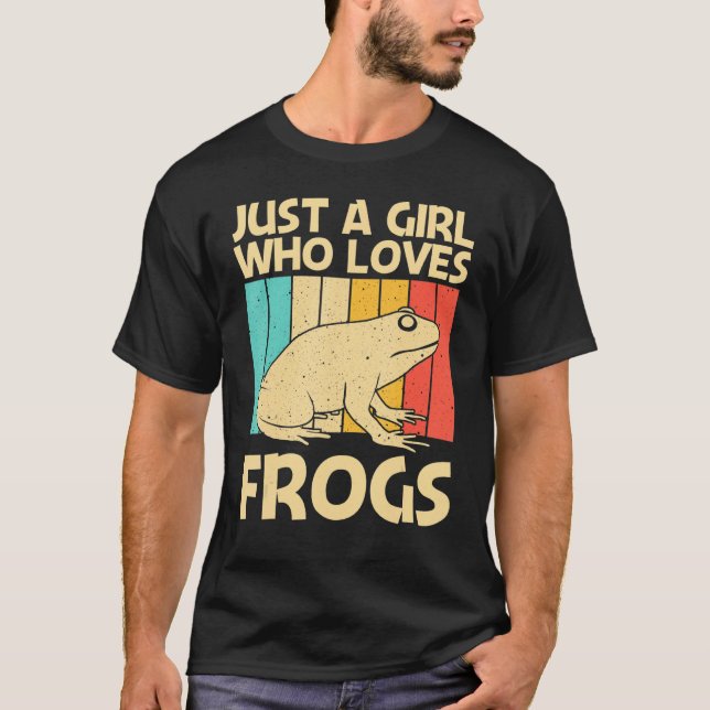 Camiseta Sapo Bonito Para Meninas Mamãe Pegou Animais De Co (Frente)