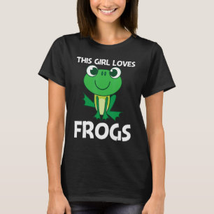 Camiseta Sapo Bonito Para Meninas Mamãe Zoo Florestal Pet A