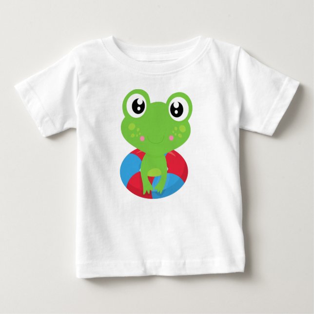 Camiseta Sapo bonito, Sapo pequeno, Sapo verde, anel Nataçã (Frente)